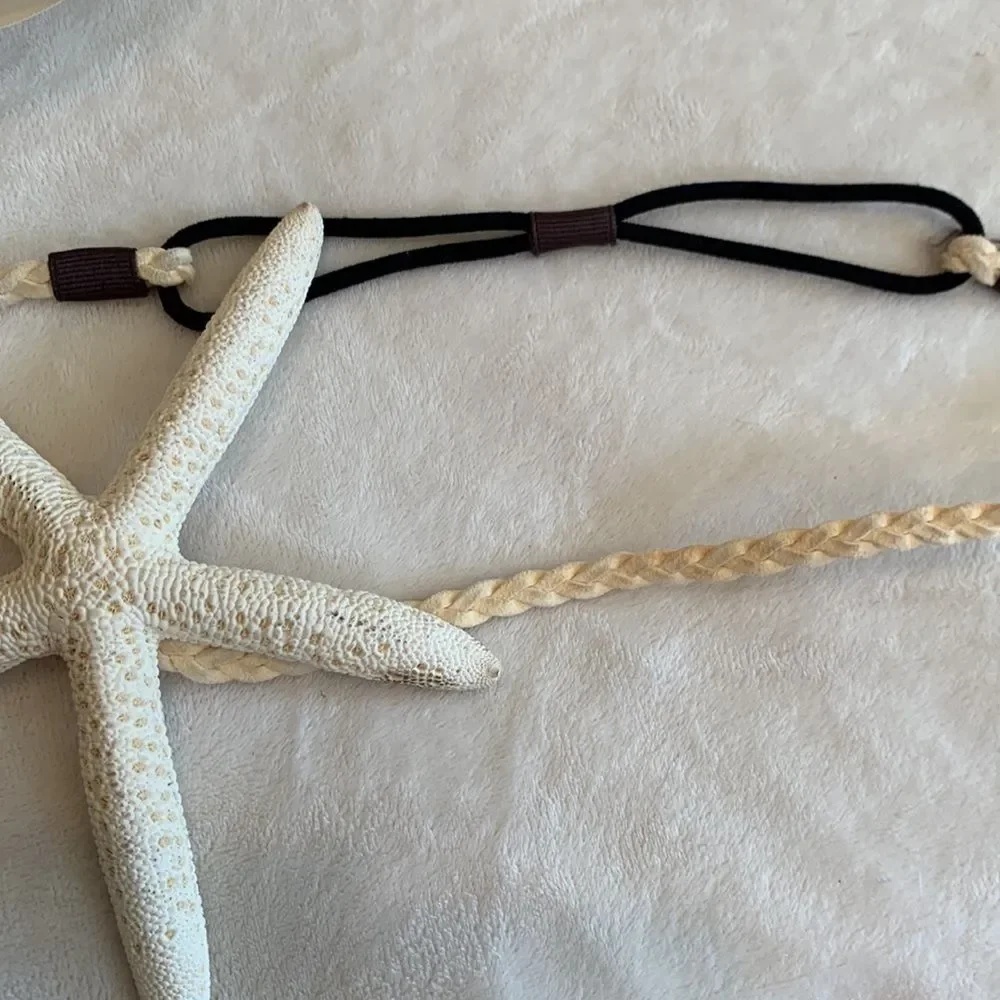 Lot of Four Headbands Cream and Silver Theme Starfish Faux Pearl Lace